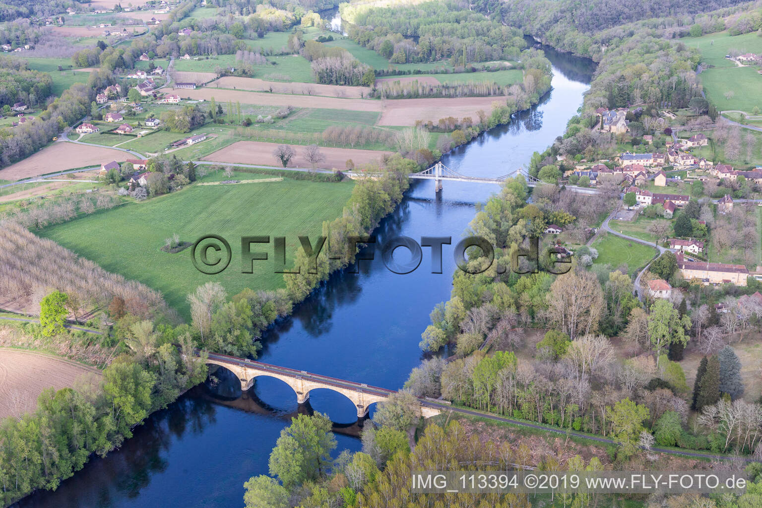 Luftbild von Dordogne in Carsac-Aillac, Frankreich