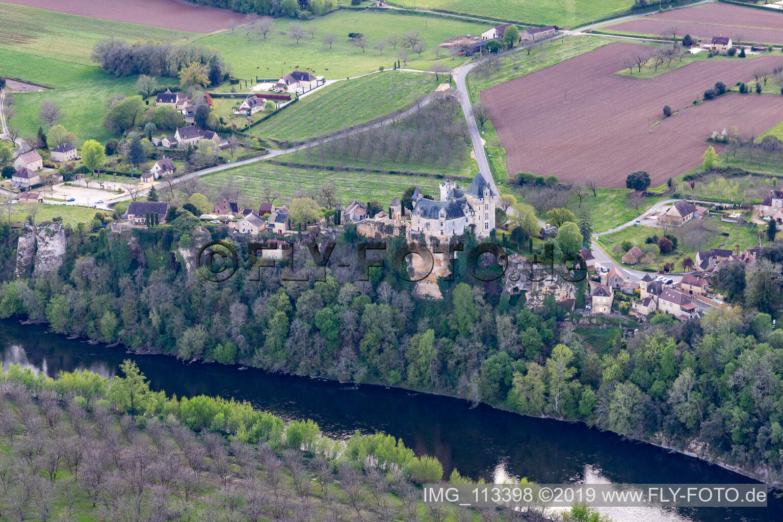 Cingle de Montfort in Vitrac im Bundesland Dordogne, Frankreich