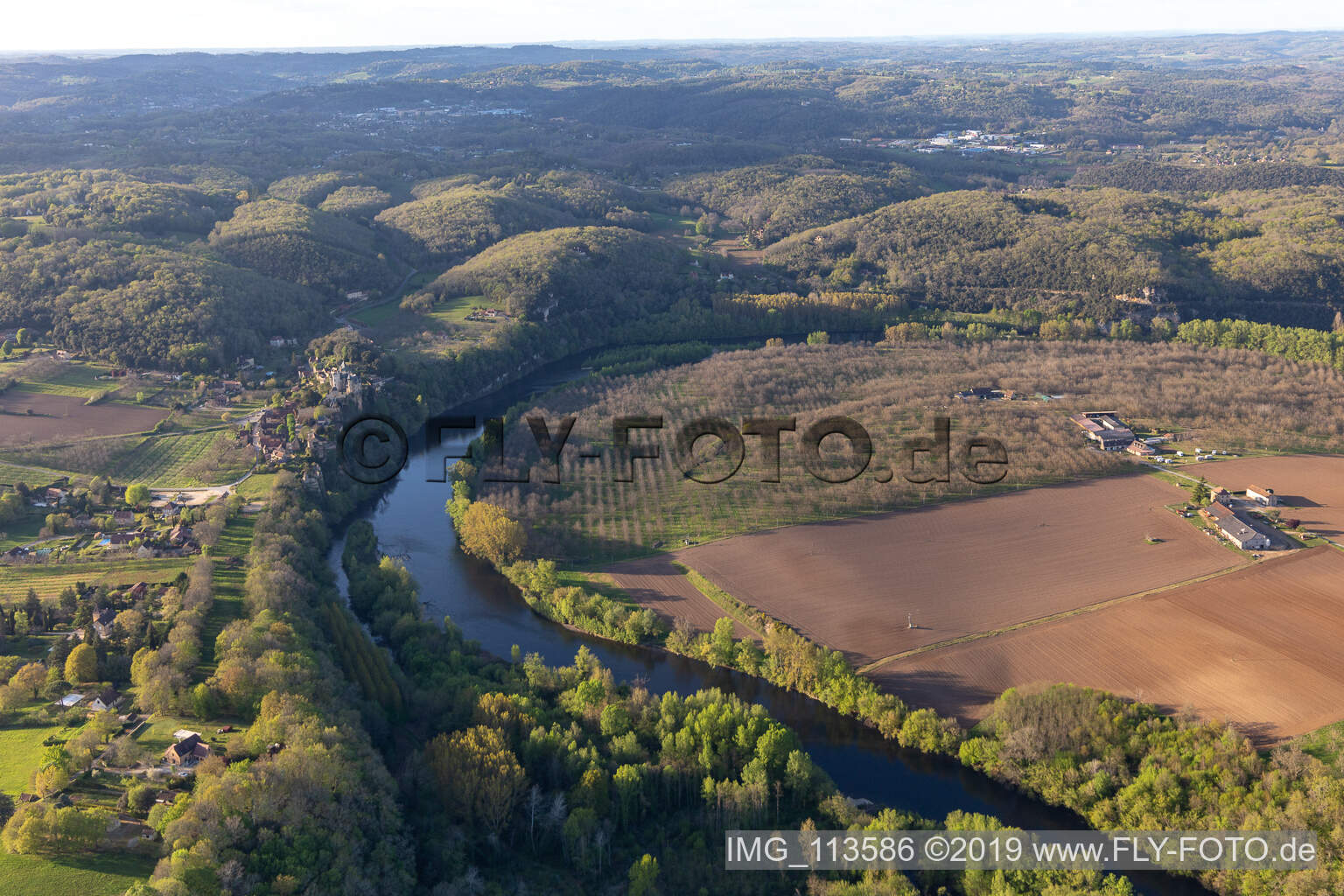 Cingle de Montfort in Domme im Bundesland Dordogne, Frankreich