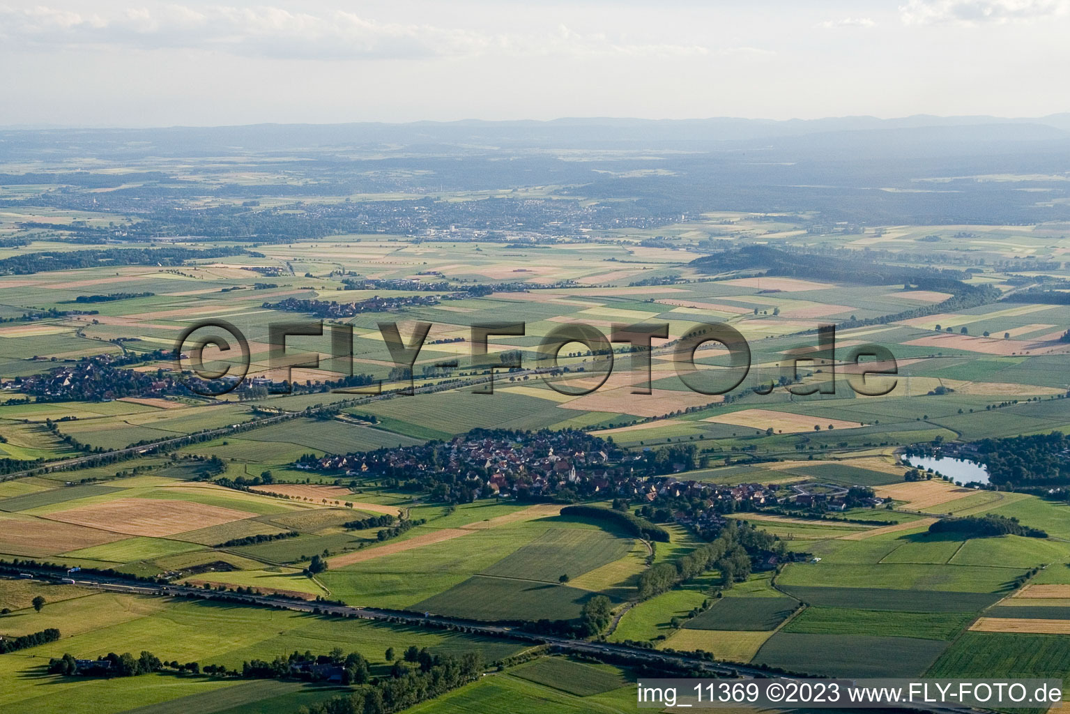 Luftaufnahme von Tuningen im Bundesland Baden-Württemberg, Deutschland