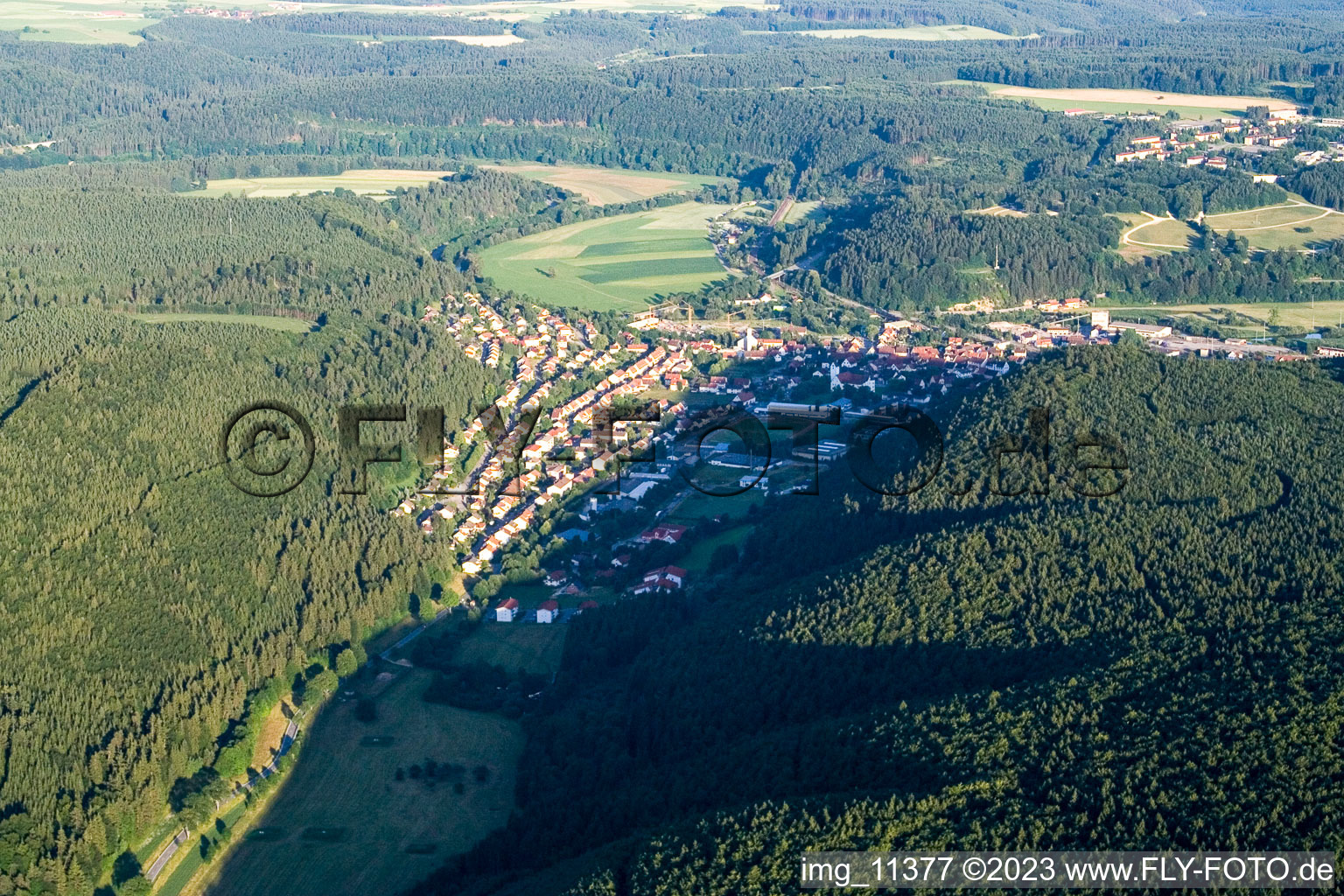 Immendingen im Bundesland Baden-Württemberg, Deutschland von der Drohne aus gesehen
