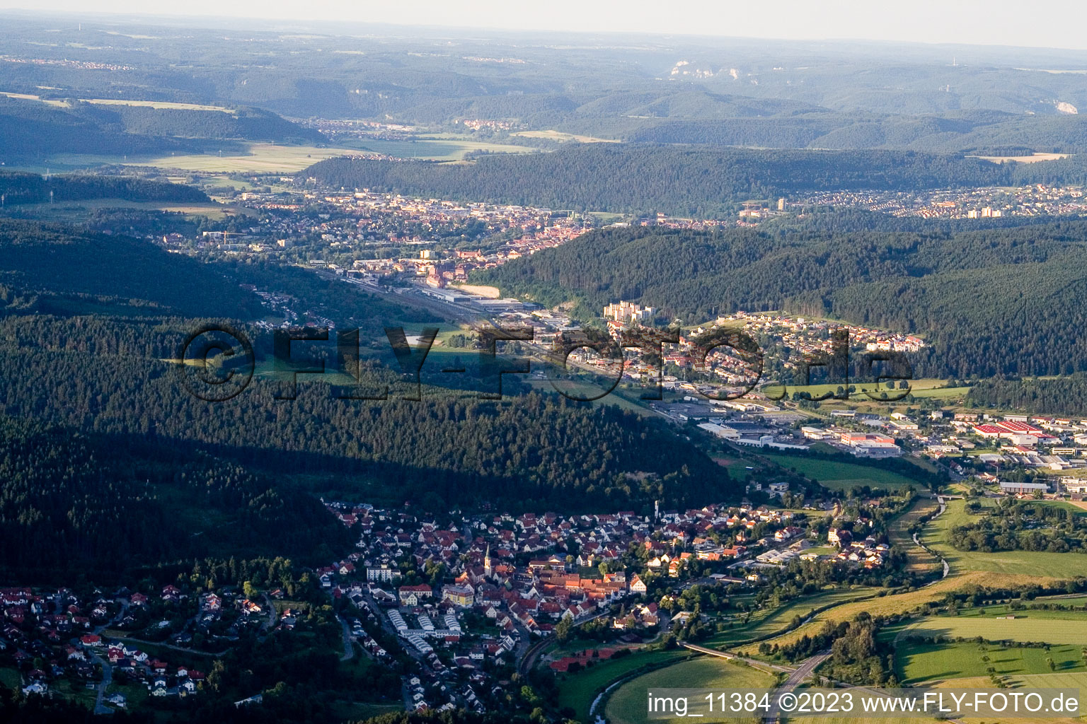 Luftaufnahme von Immendingen im Bundesland Baden-Württemberg, Deutschland