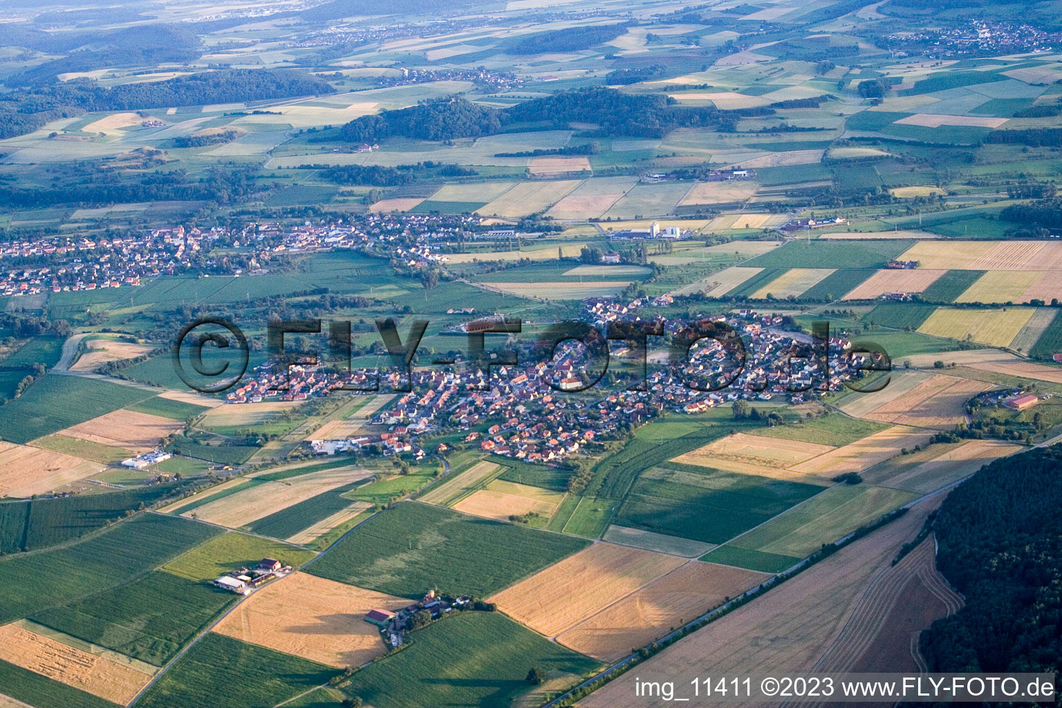 Luftbild von Bittelbrunn im Bundesland Baden-Württemberg, Deutschland