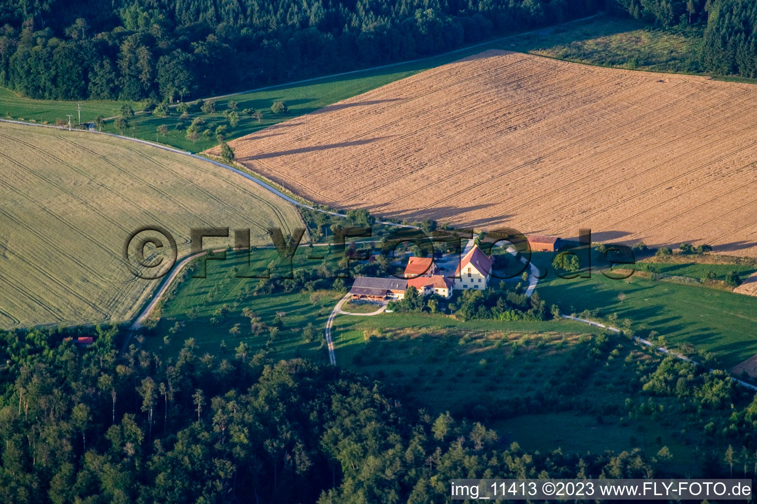 Luftaufnahme von Bittelbrunn im Bundesland Baden-Württemberg, Deutschland