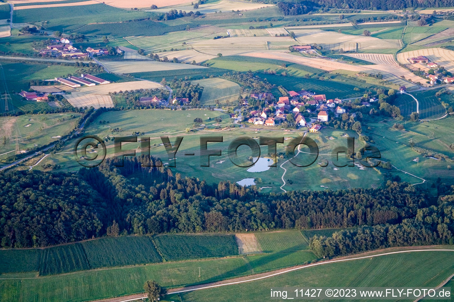 Volkertshausen im Bundesland Baden-Württemberg, Deutschland aus der Luft