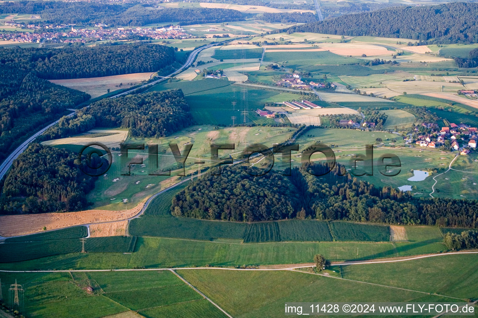 Volkertshausen im Bundesland Baden-Württemberg, Deutschland von oben gesehen