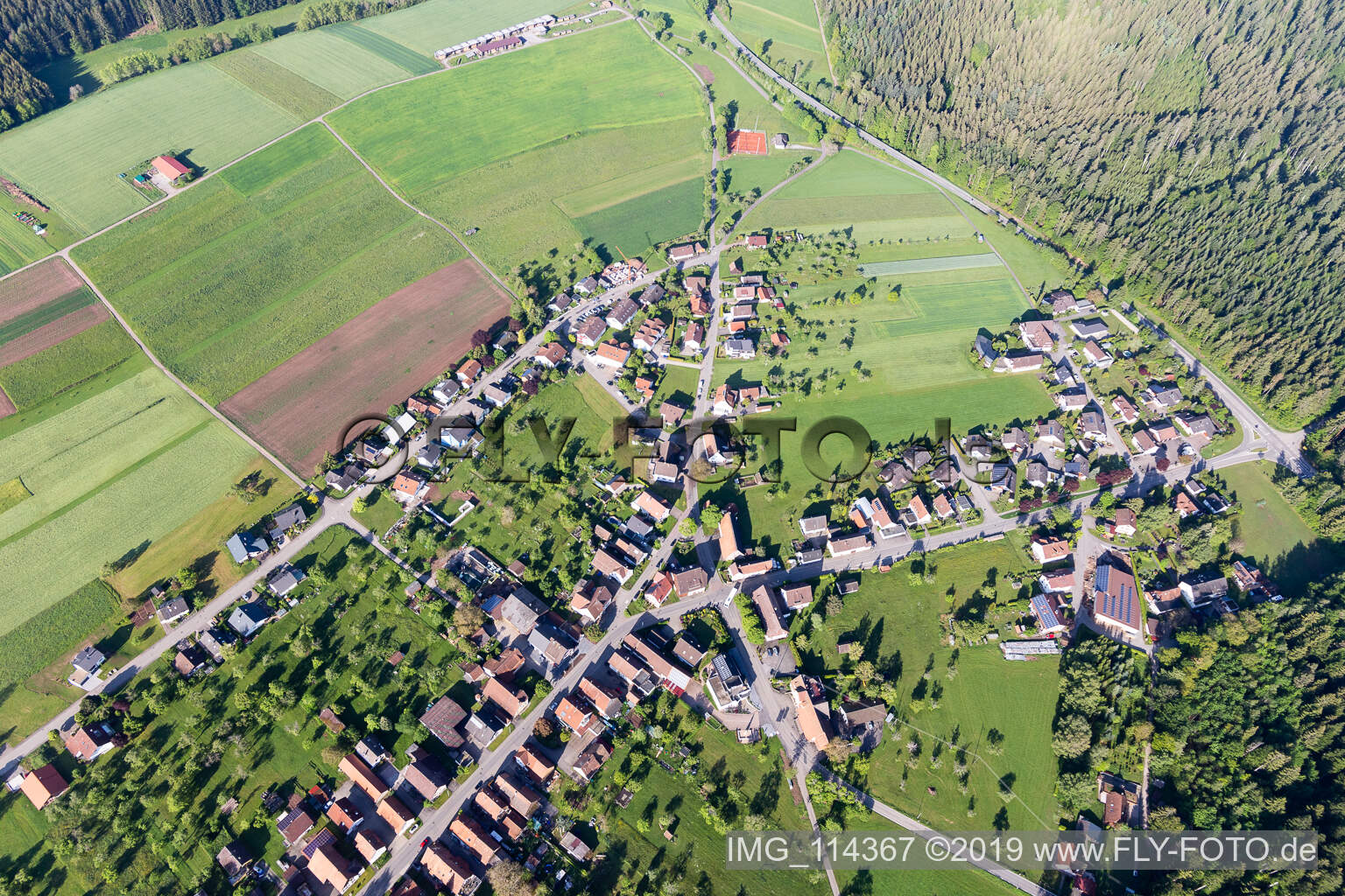 Luftbild von Herzogsweiler im Bundesland Baden-Württemberg, Deutschland