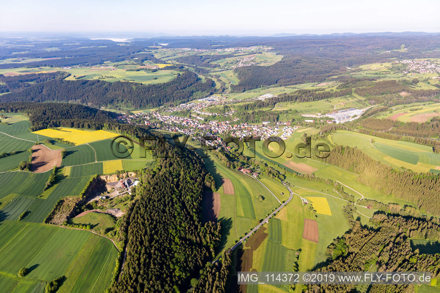 Luftaufnahme von Glatten im Bundesland Baden-Württemberg, Deutschland