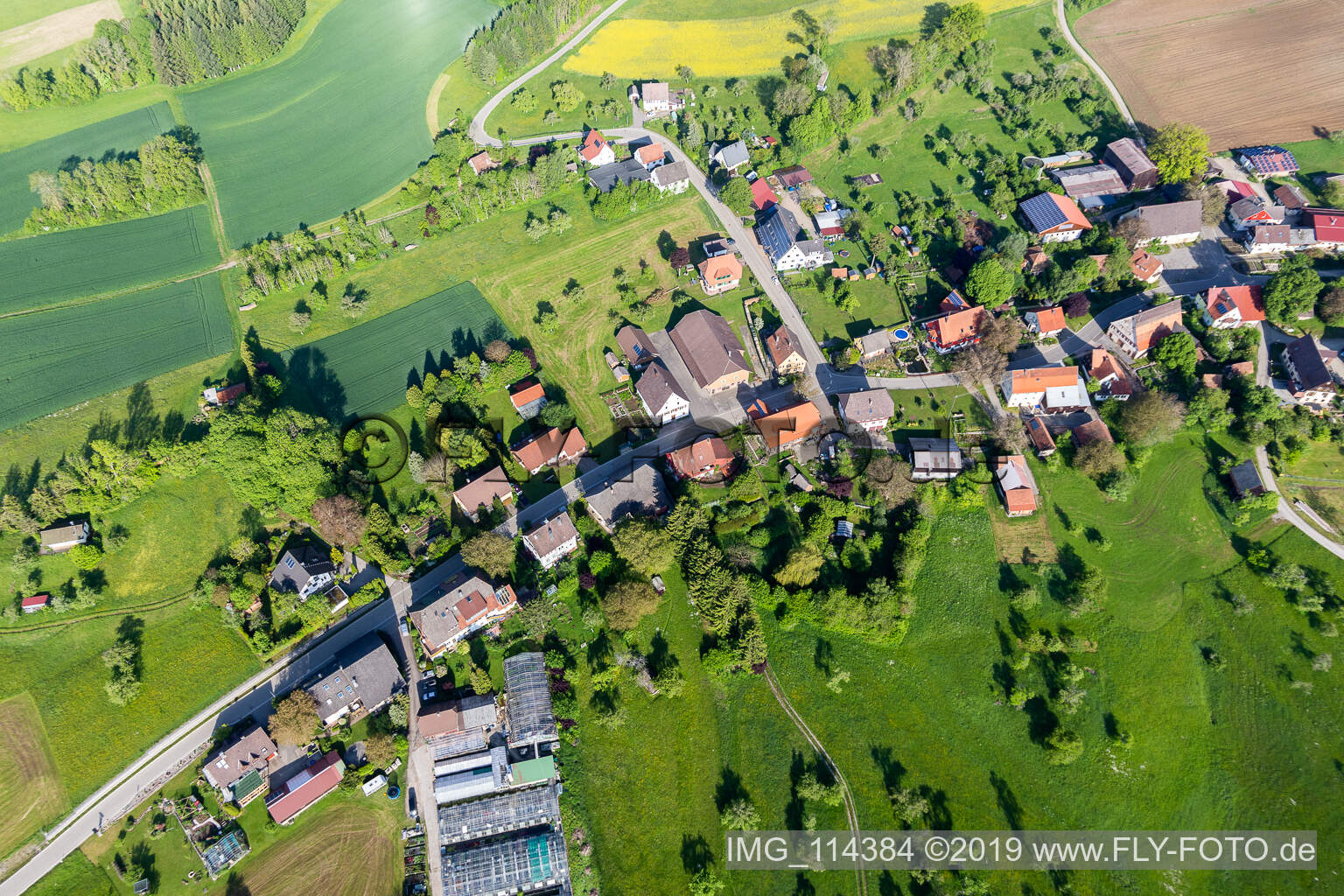 Luftbild von Gundelshausen im Bundesland Baden-Württemberg, Deutschland