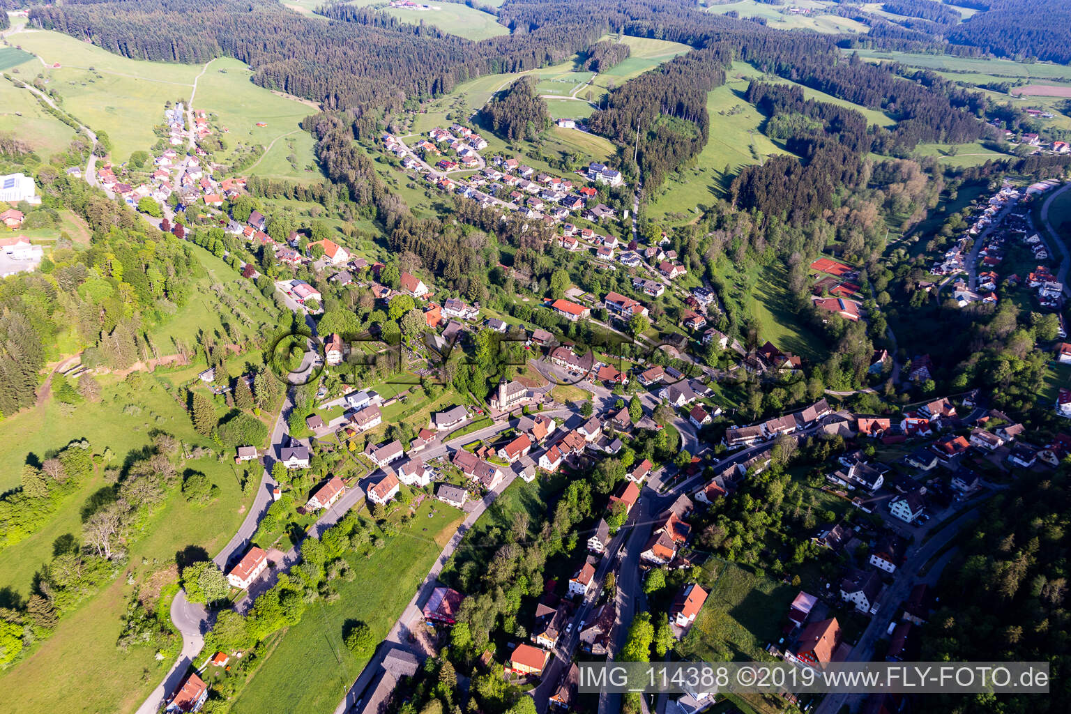Luftbild von Betzweiler im Bundesland Baden-Württemberg, Deutschland