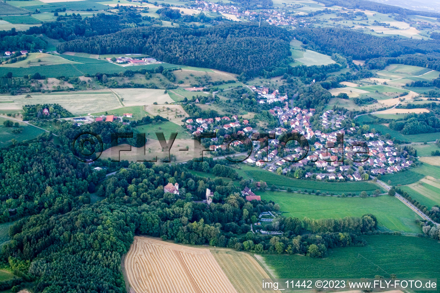 Güttingen im Bundesland Baden-Württemberg, Deutschland aus der Luft