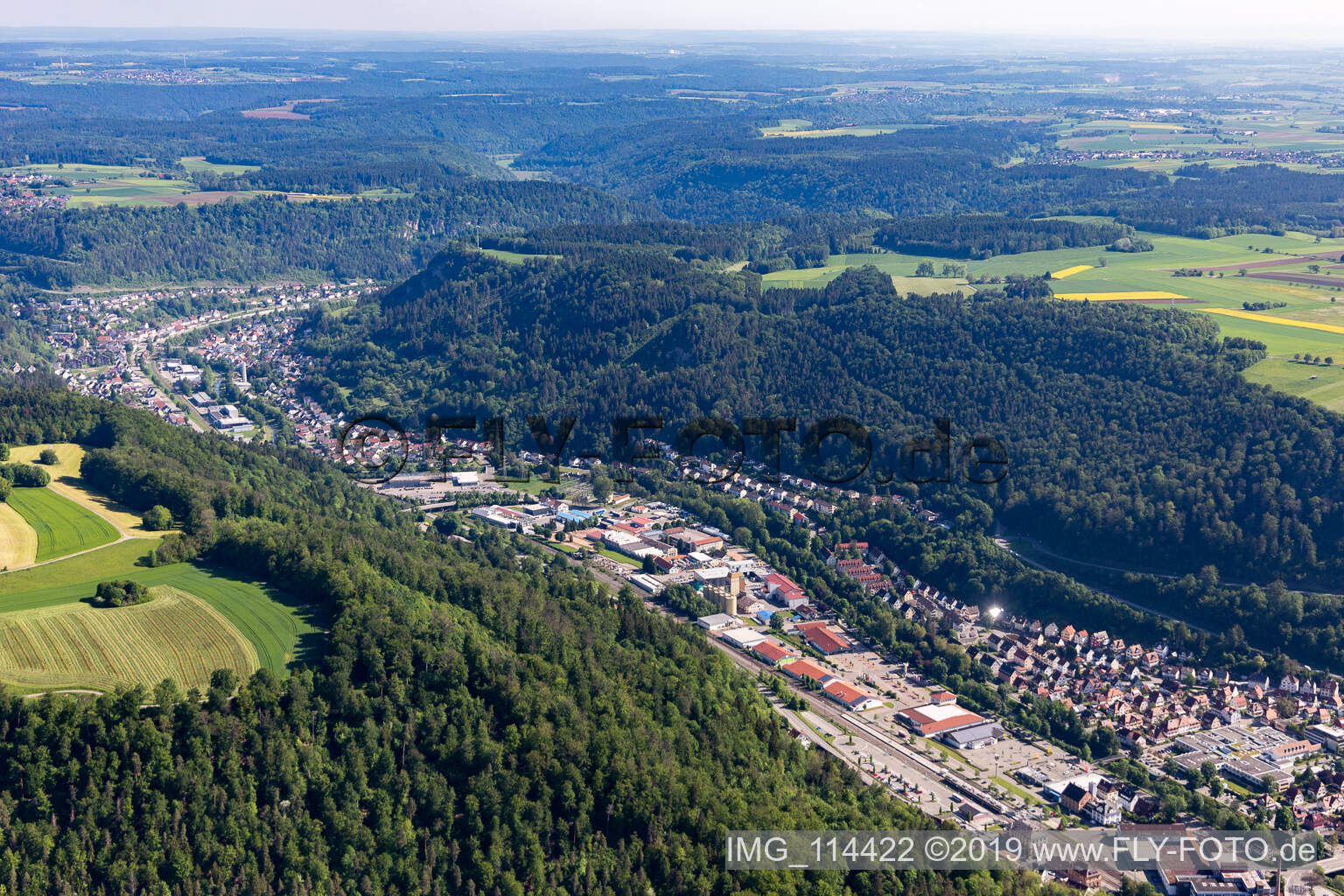 Industriegebiet Neckarstr in Oberndorf am Neckar im Bundesland Baden-Württemberg, Deutschland