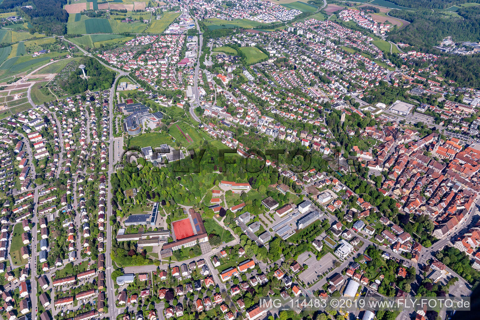 Schulenzentrum in Rottweil im Bundesland Baden-Württemberg, Deutschland