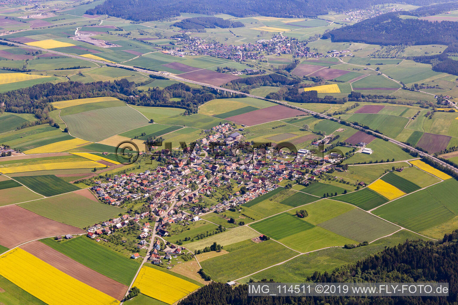 Luftbild von Irslingen im Bundesland Baden-Württemberg, Deutschland
