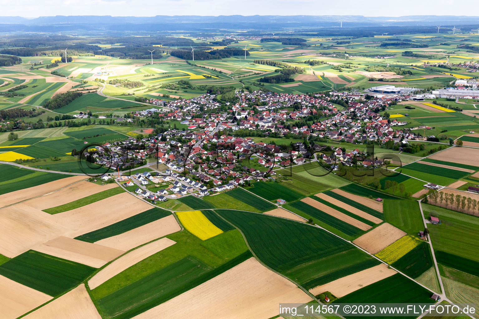 Luftaufnahme von Schramberg im Bundesland Baden-Württemberg, Deutschland