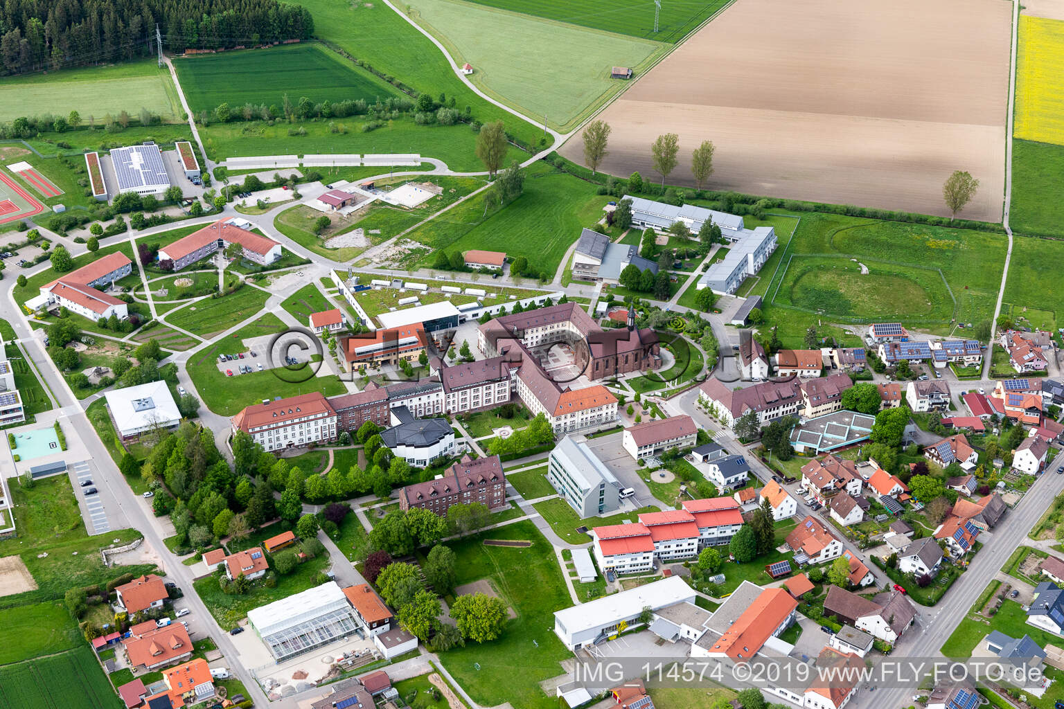 Luftbild von Stiftung St. Franziskus Heiligenbronn in Dunningen im Bundesland Baden-Württemberg, Deutschland