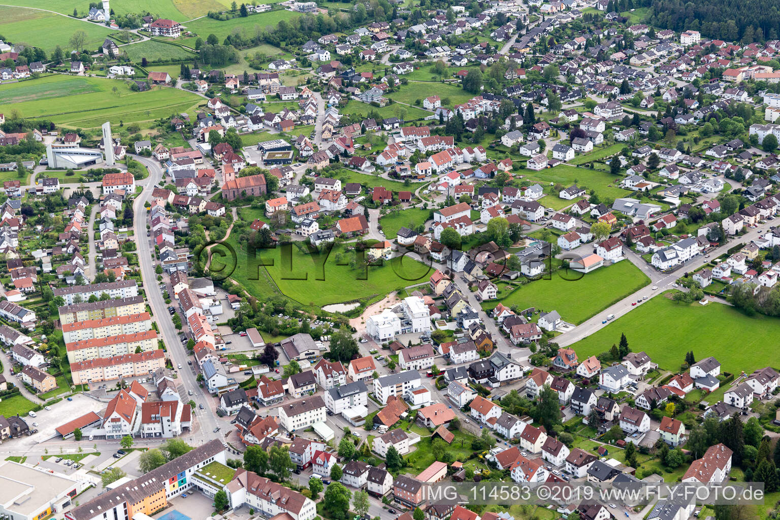 Schramberg im Bundesland Baden-Württemberg, Deutschland aus der Luft