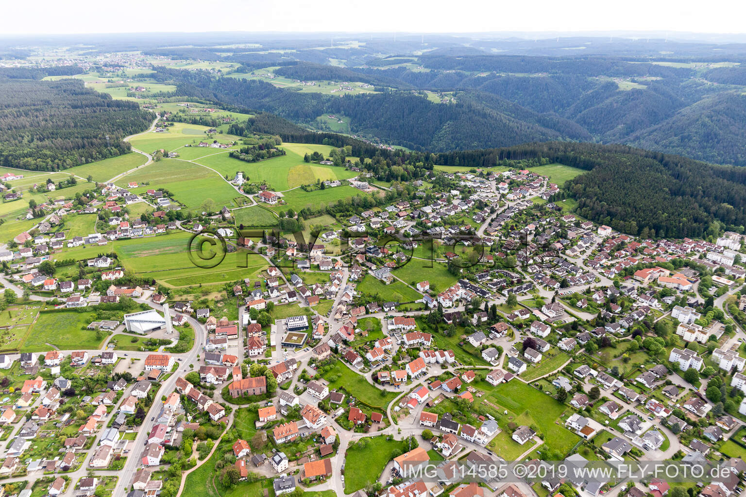 Schramberg im Bundesland Baden-Württemberg, Deutschland von oben gesehen