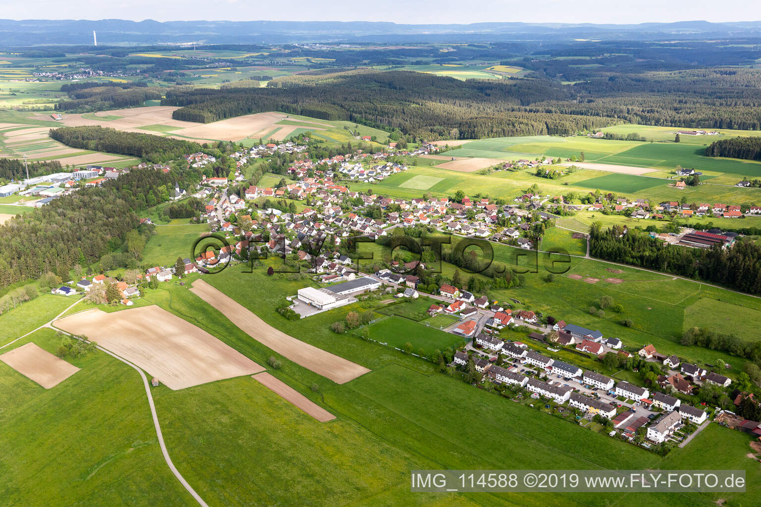 Schramberg im Bundesland Baden-Württemberg, Deutschland aus der Luft betrachtet