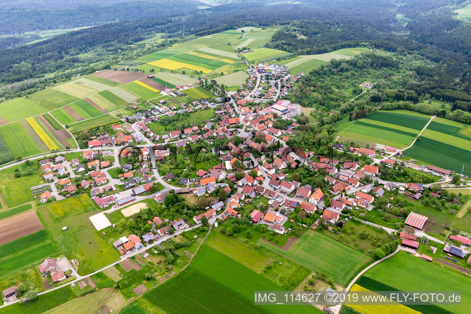 Luftbild von Rosenfeld im Bundesland Baden-Württemberg, Deutschland