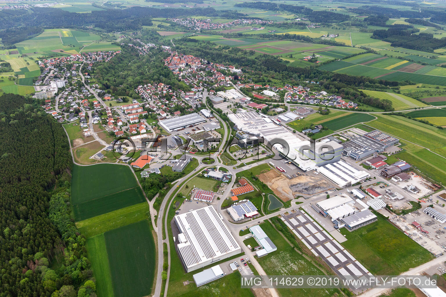 Luftaufnahme von Rosenfeld im Bundesland Baden-Württemberg, Deutschland