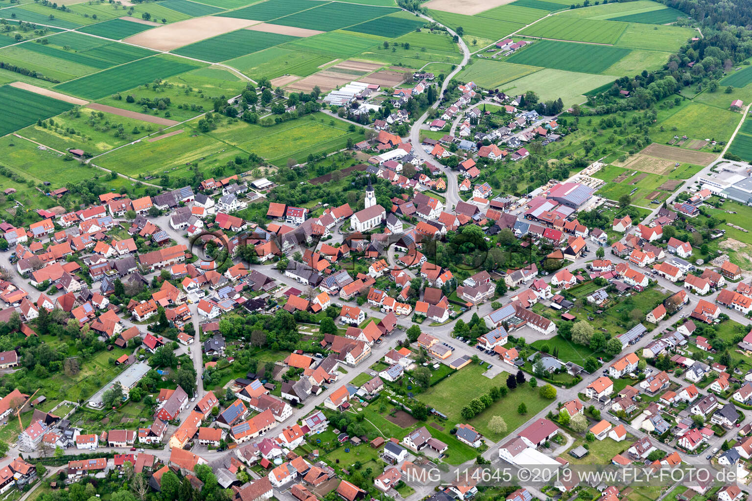 Luftbild von Balingen im Bundesland Baden-Württemberg, Deutschland