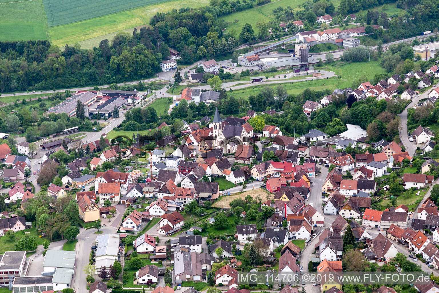 Stetten im Bundesland Baden-Württemberg, Deutschland aus der Luft
