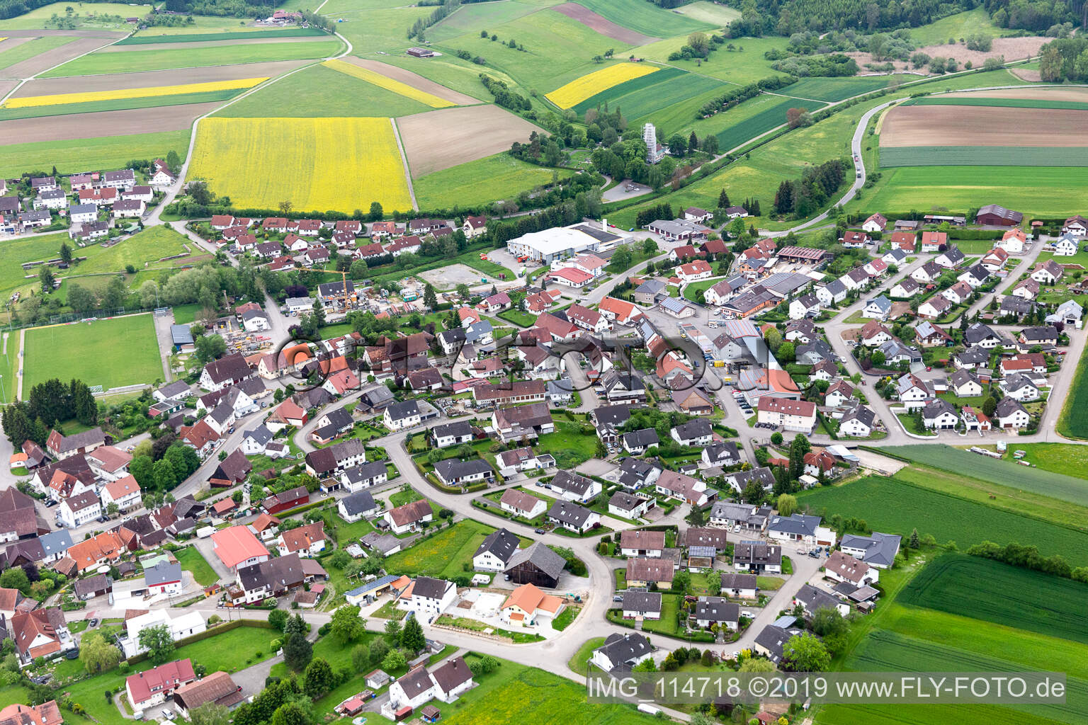 Luftaufnahme von Gruol im Bundesland Baden-Württemberg, Deutschland