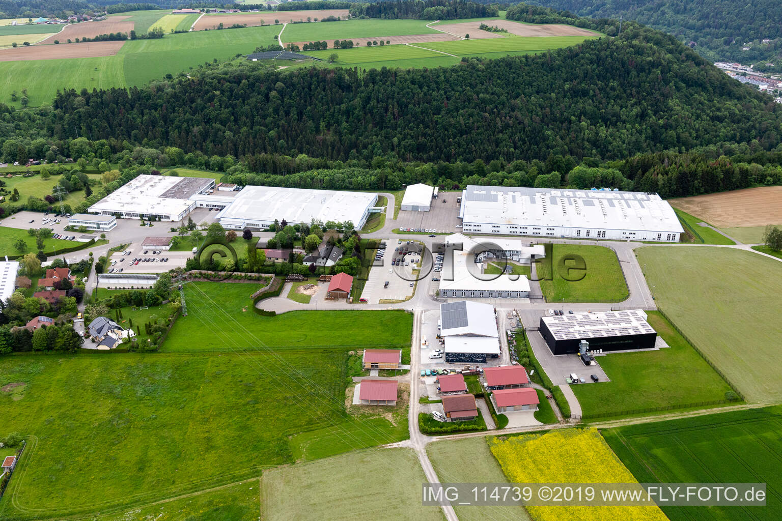 Industriegebiet Boll in Oberndorf am Neckar im Bundesland Baden-Württemberg, Deutschland