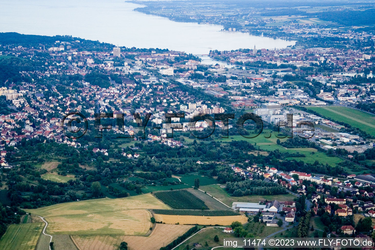 Luftaufnahme von Hegne im Bundesland Baden-Württemberg, Deutschland