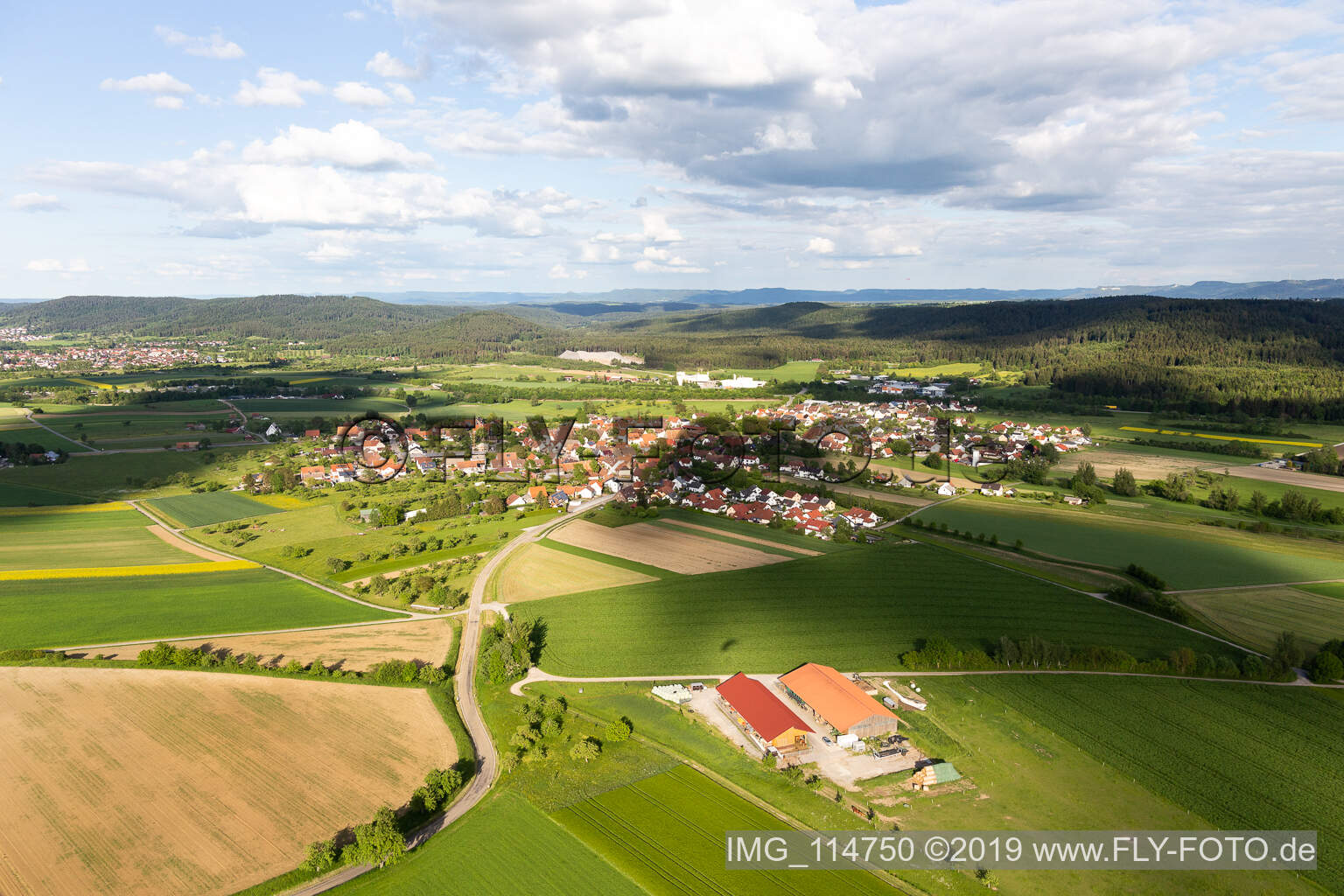 Luftbild von Wittershausen im Bundesland Baden-Württemberg, Deutschland