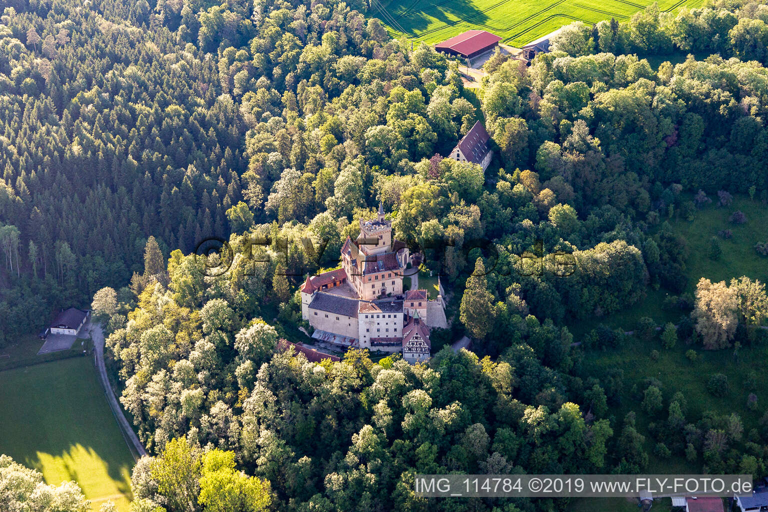 Burganlage des Schloß in Horb am Neckar im Bundesland Baden-Württemberg, Deutschland