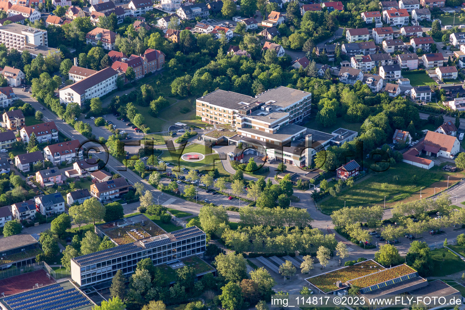 Klinikgelände des Krankenhauses in Herrenberg im Bundesland Baden-Württemberg, Deutschland