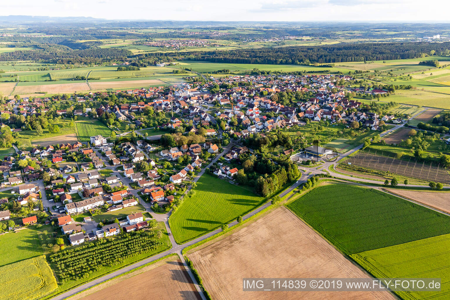 Luftaufnahme von Nagold im Bundesland Baden-Württemberg, Deutschland