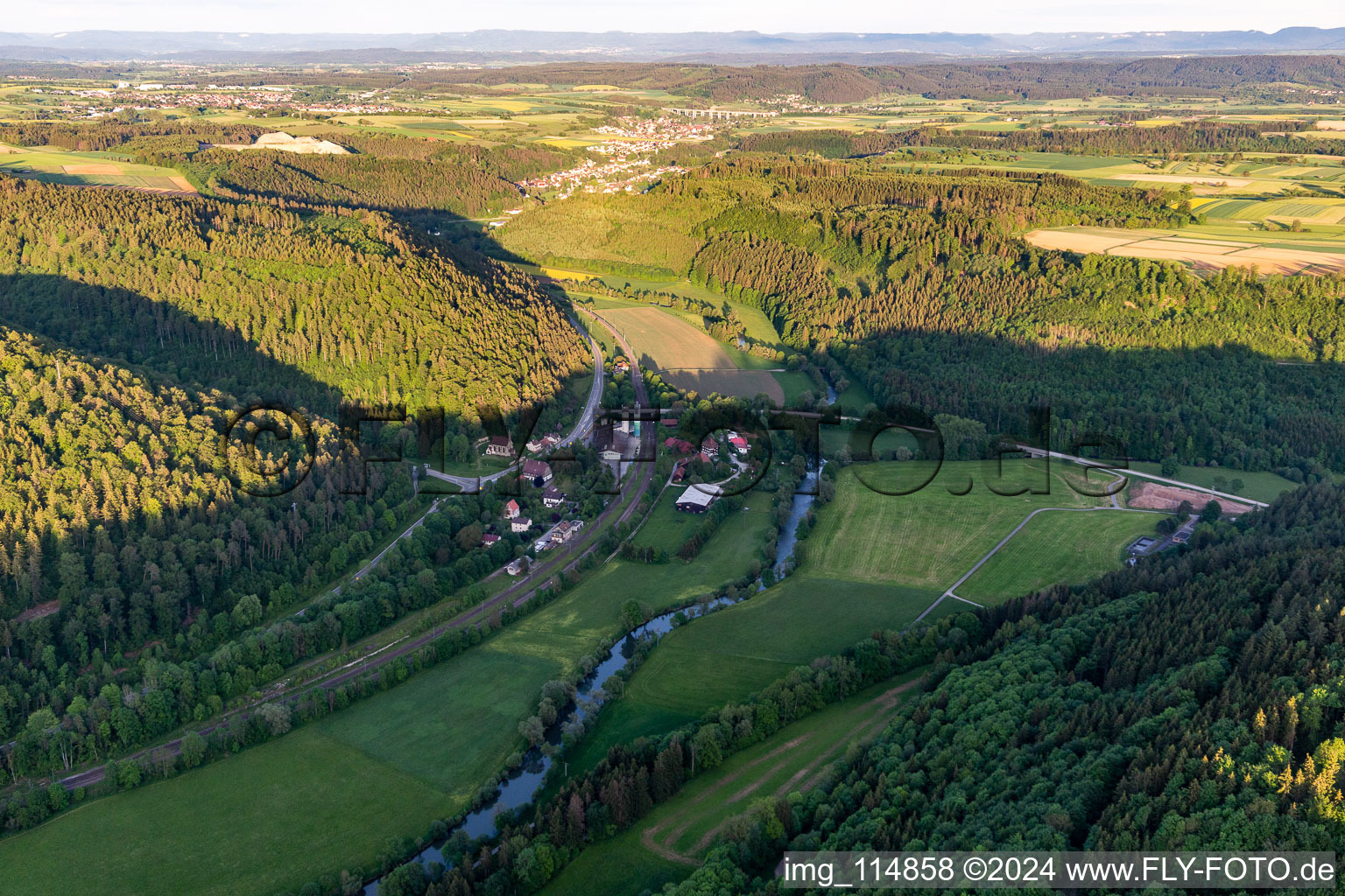 Luftbild von Ortsteil Betra in Horb am Neckar im Bundesland Baden-Württemberg, Deutschland