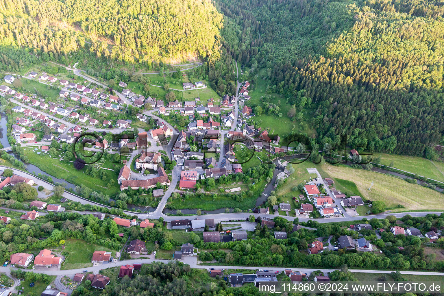 Wasserschloss Glatt in Sulz am Neckar im Bundesland Baden-Württemberg, Deutschland