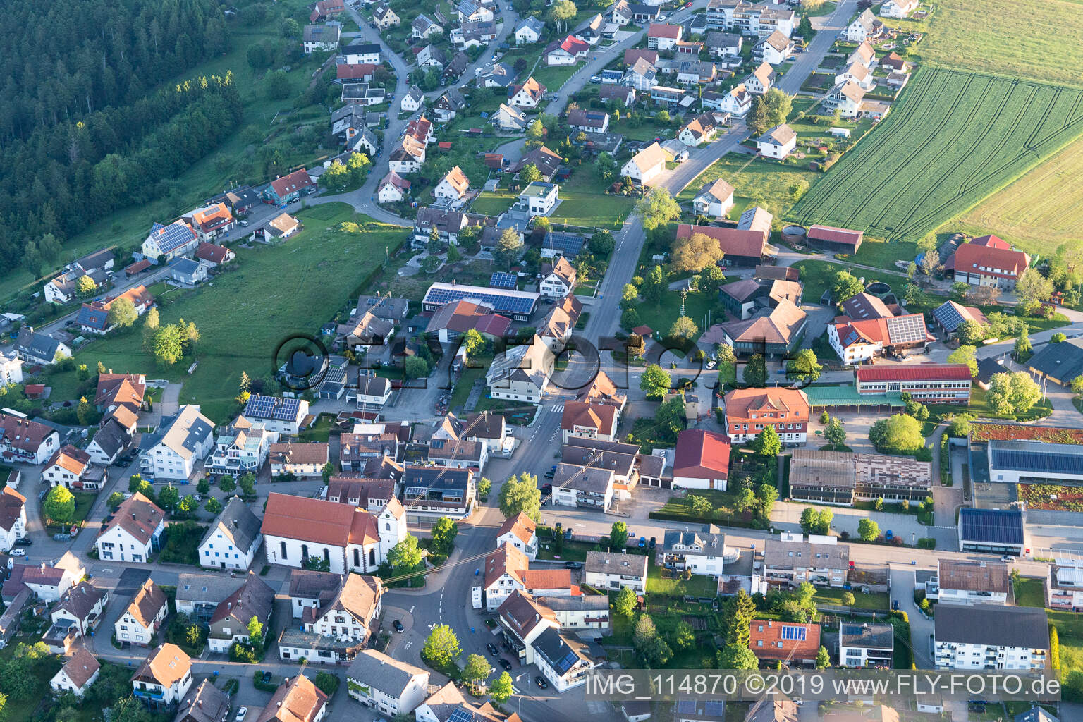 Luftbild von Aichhalden im Bundesland Baden-Württemberg, Deutschland