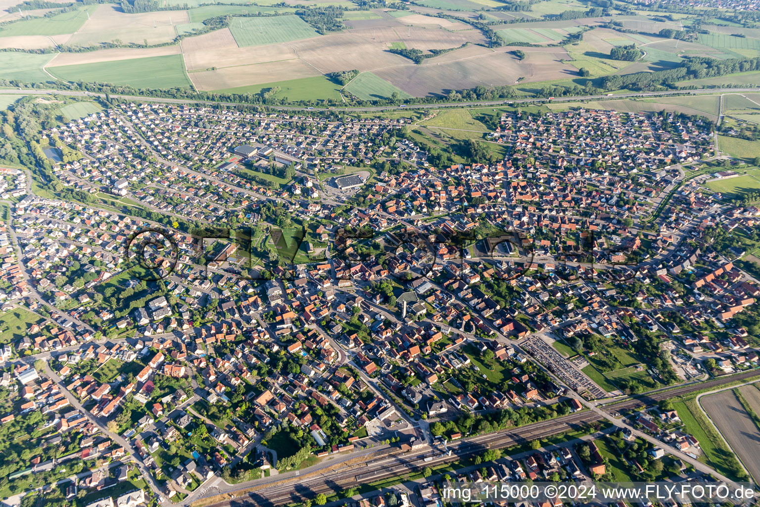 Herrlisheim im Bundesland Bas-Rhin, Frankreich