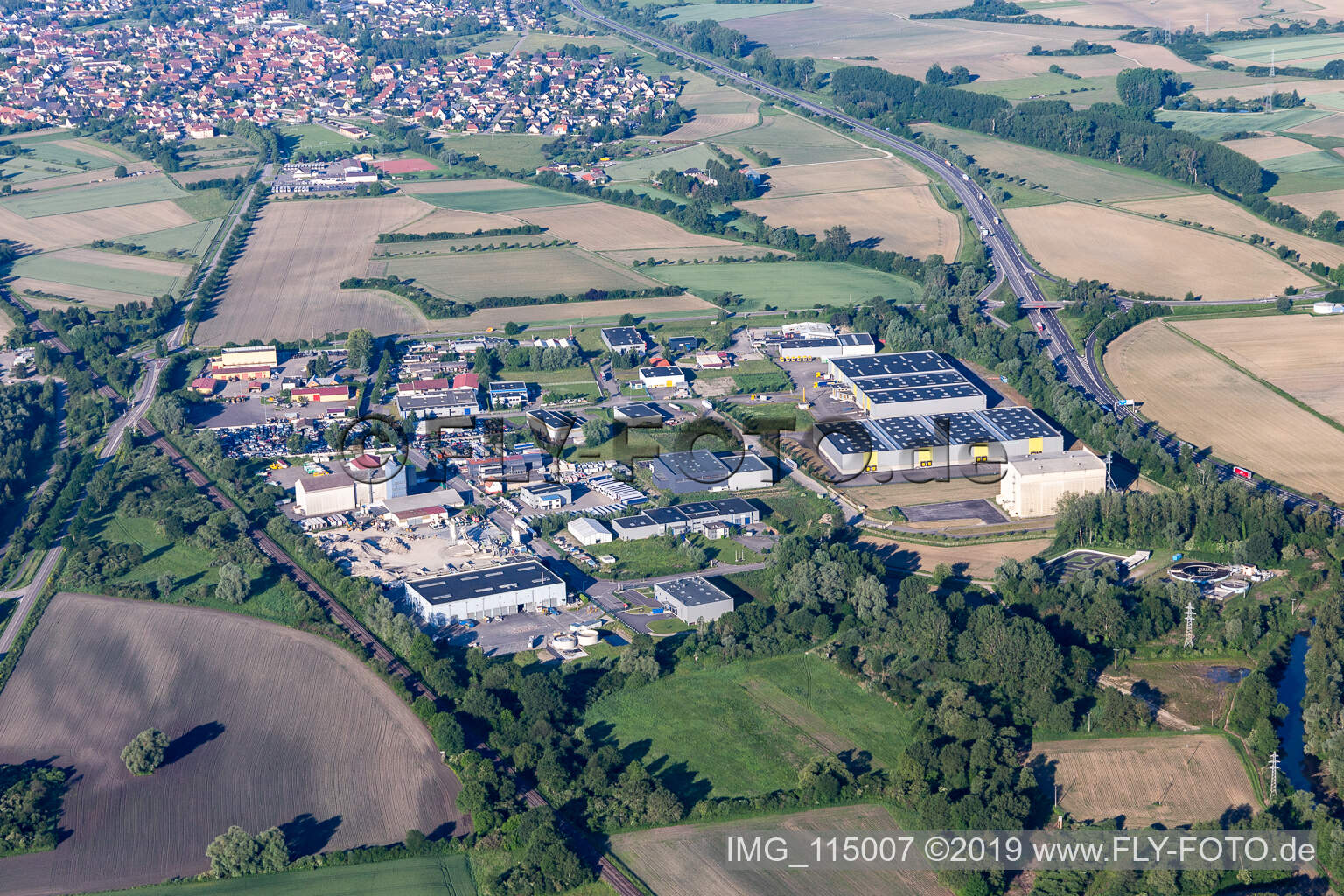 Zone industriel du Ried in Herrlisheim im Bundesland Bas-Rhin, Frankreich