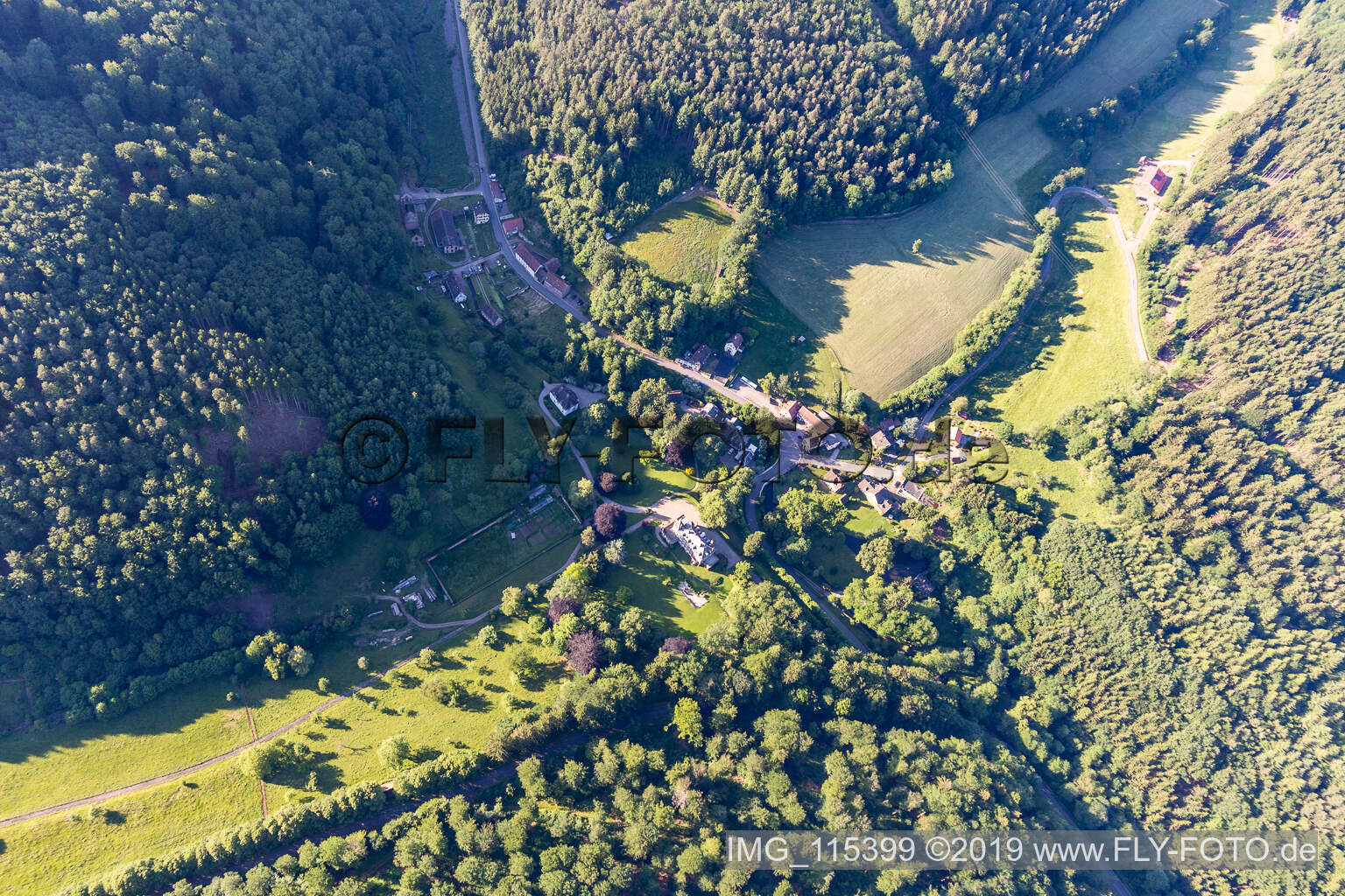 Luftbild von Chateau de Jaegerthal im Bundesland Bas-Rhin, Frankreich