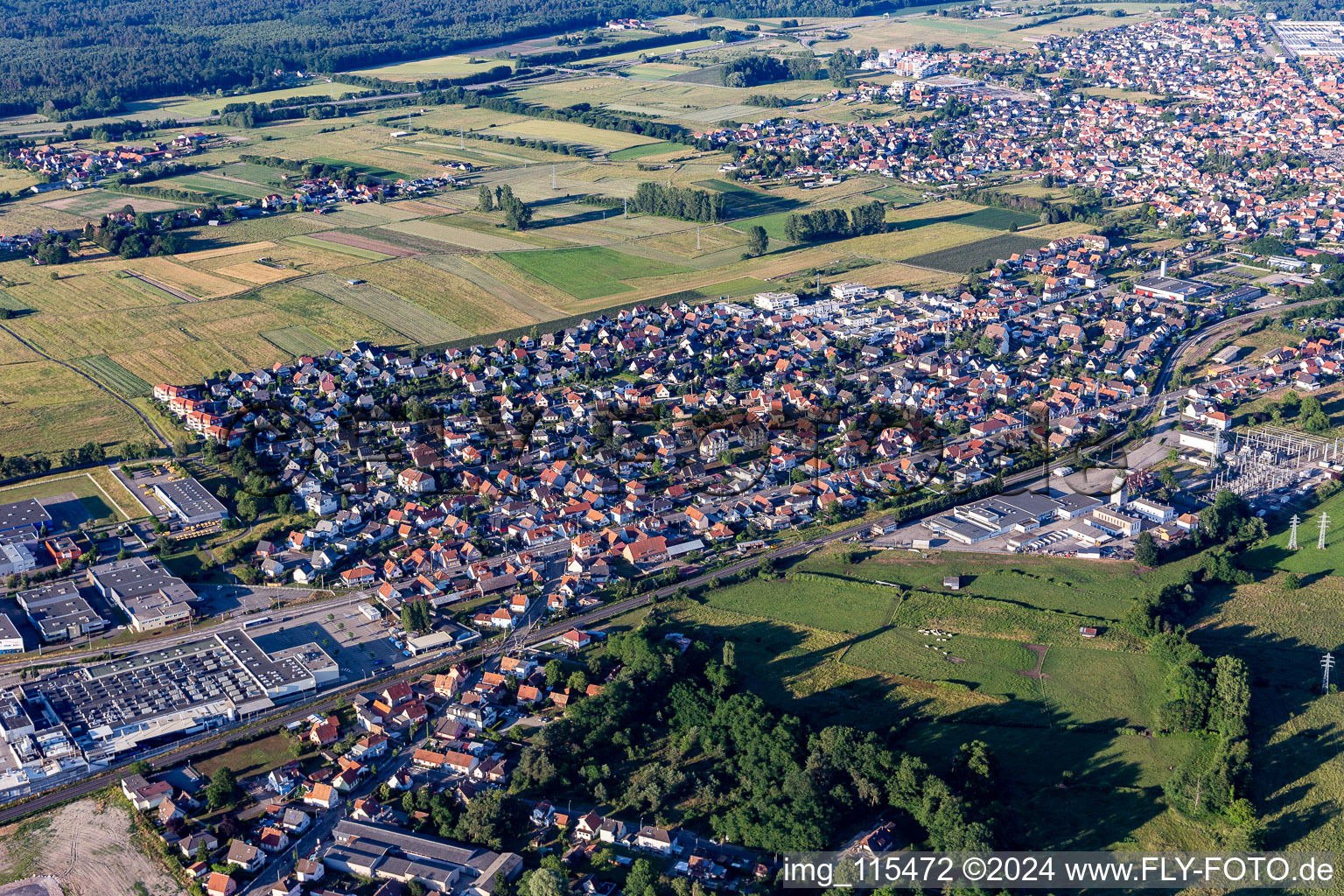 Ortsteil Metzgerhof Krausenhof in Hagenau im Bundesland Bas-Rhin, Frankreich