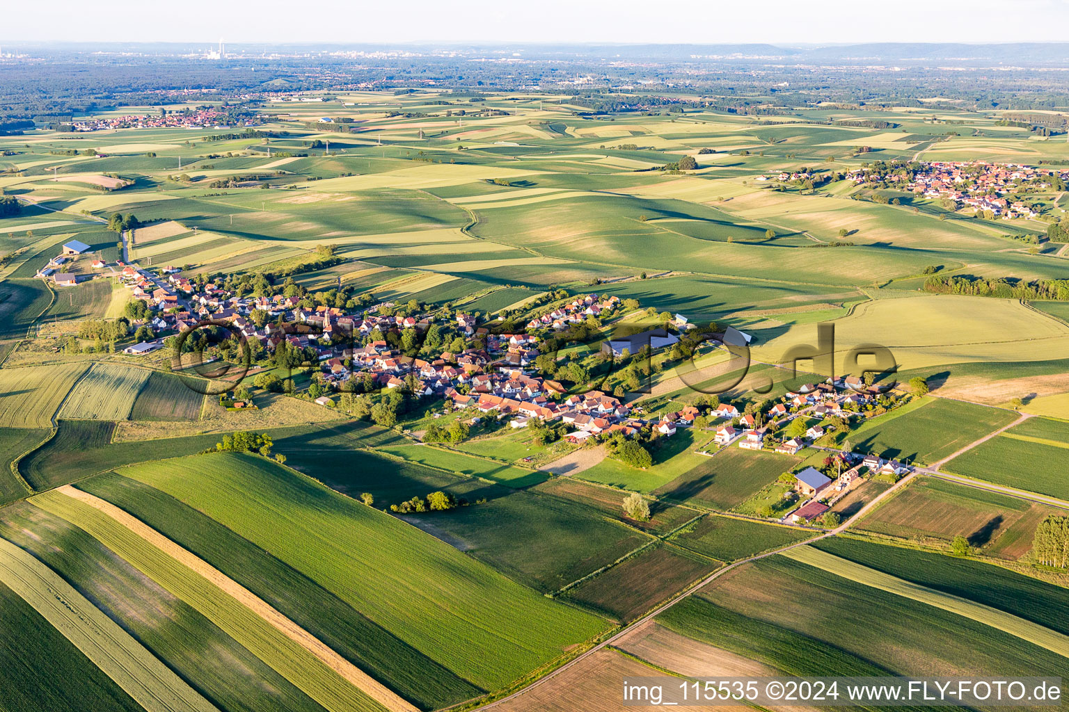 Siegen im Bundesland Bas-Rhin, Frankreich von oben