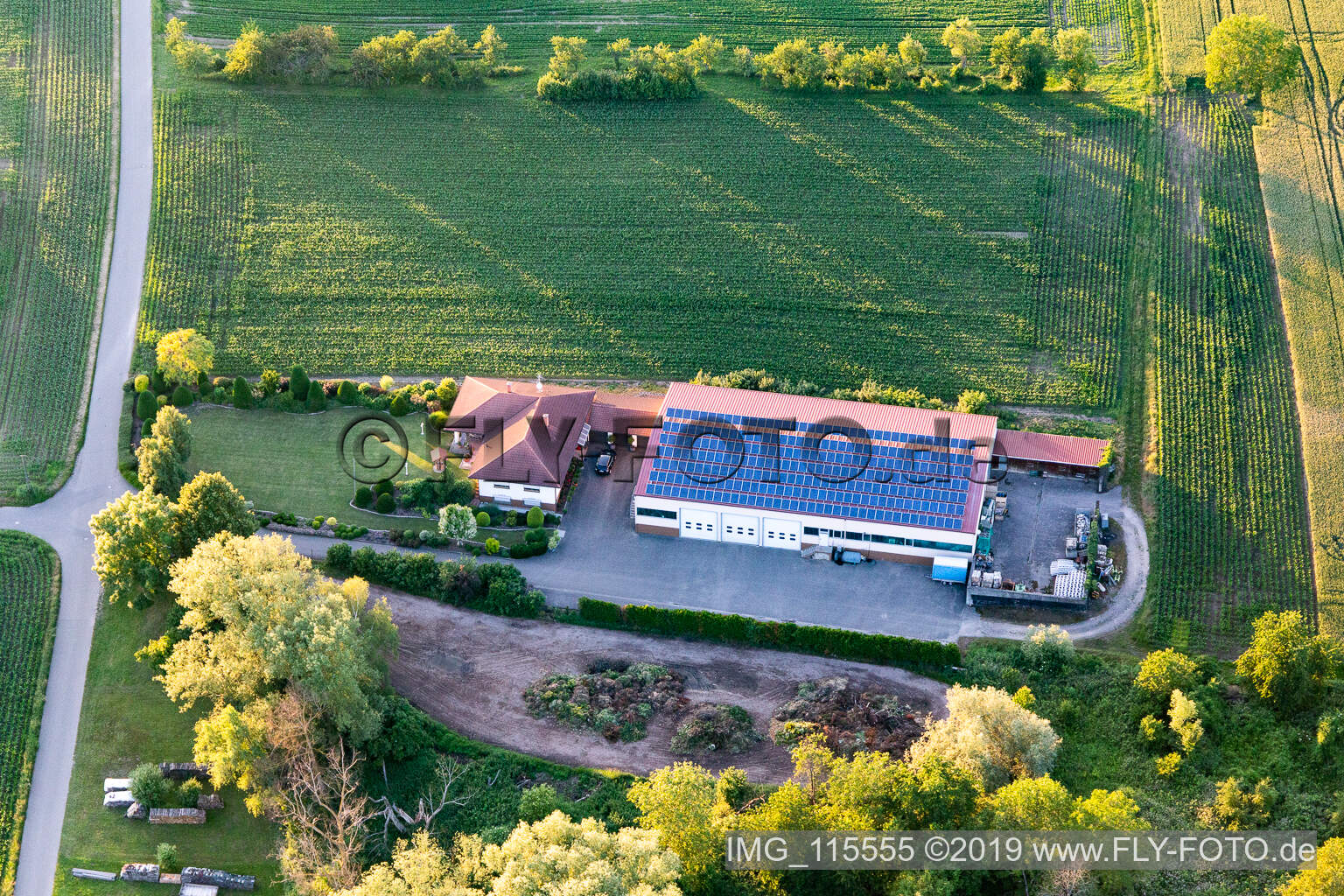 Steinfeld im Bundesland Rheinland-Pfalz, Deutschland von einer Drohne aus