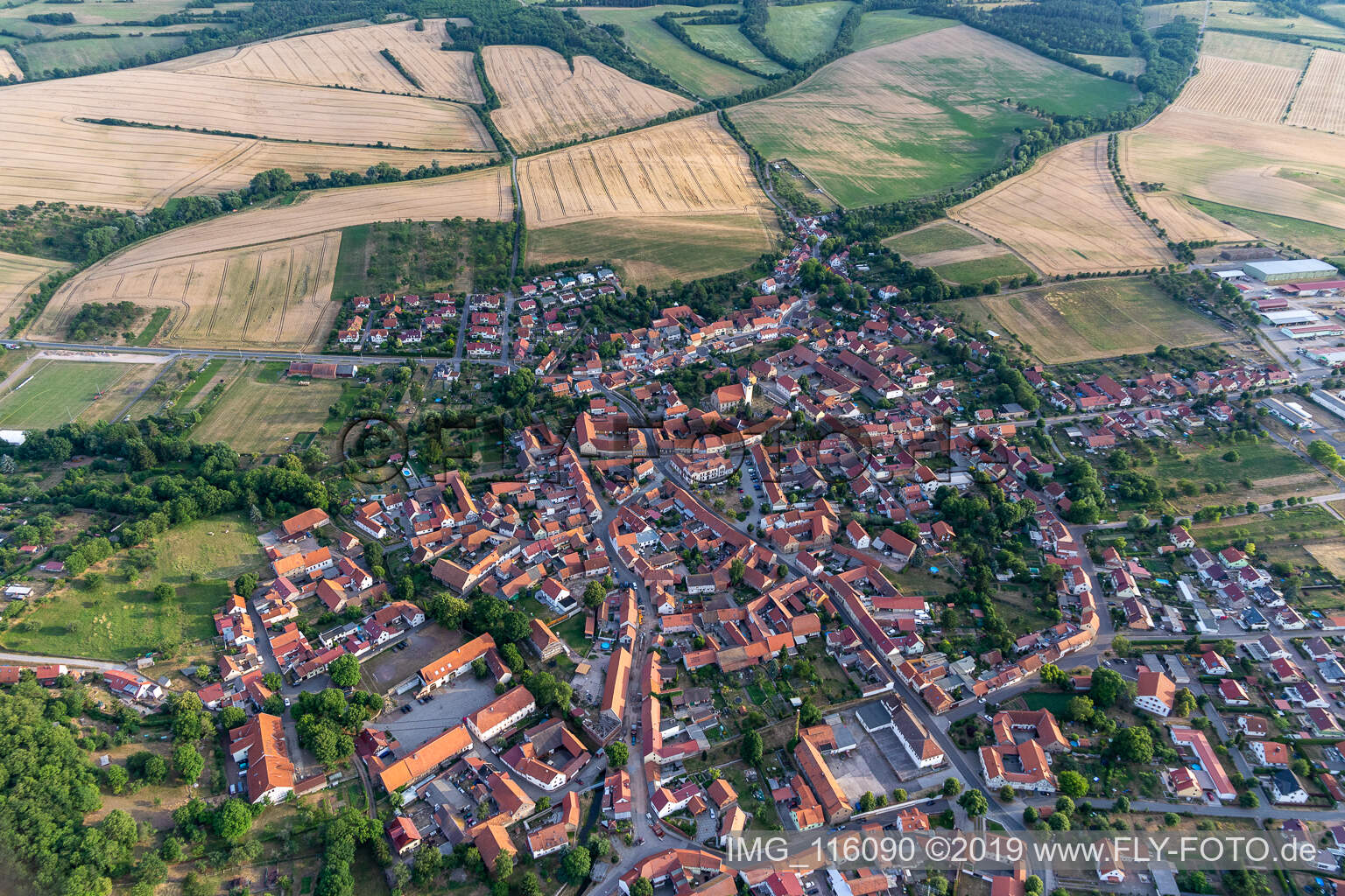 Luftbild von Mühlberg im Bundesland Thüringen, Deutschland