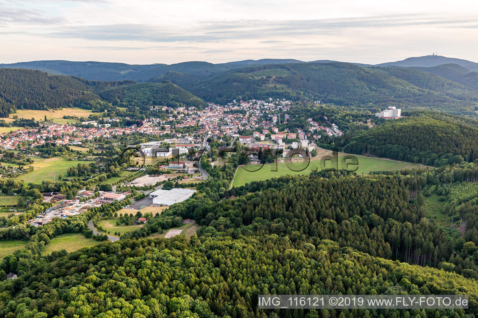 Luftaufnahme von Friedrichroda im Bundesland Thüringen, Deutschland