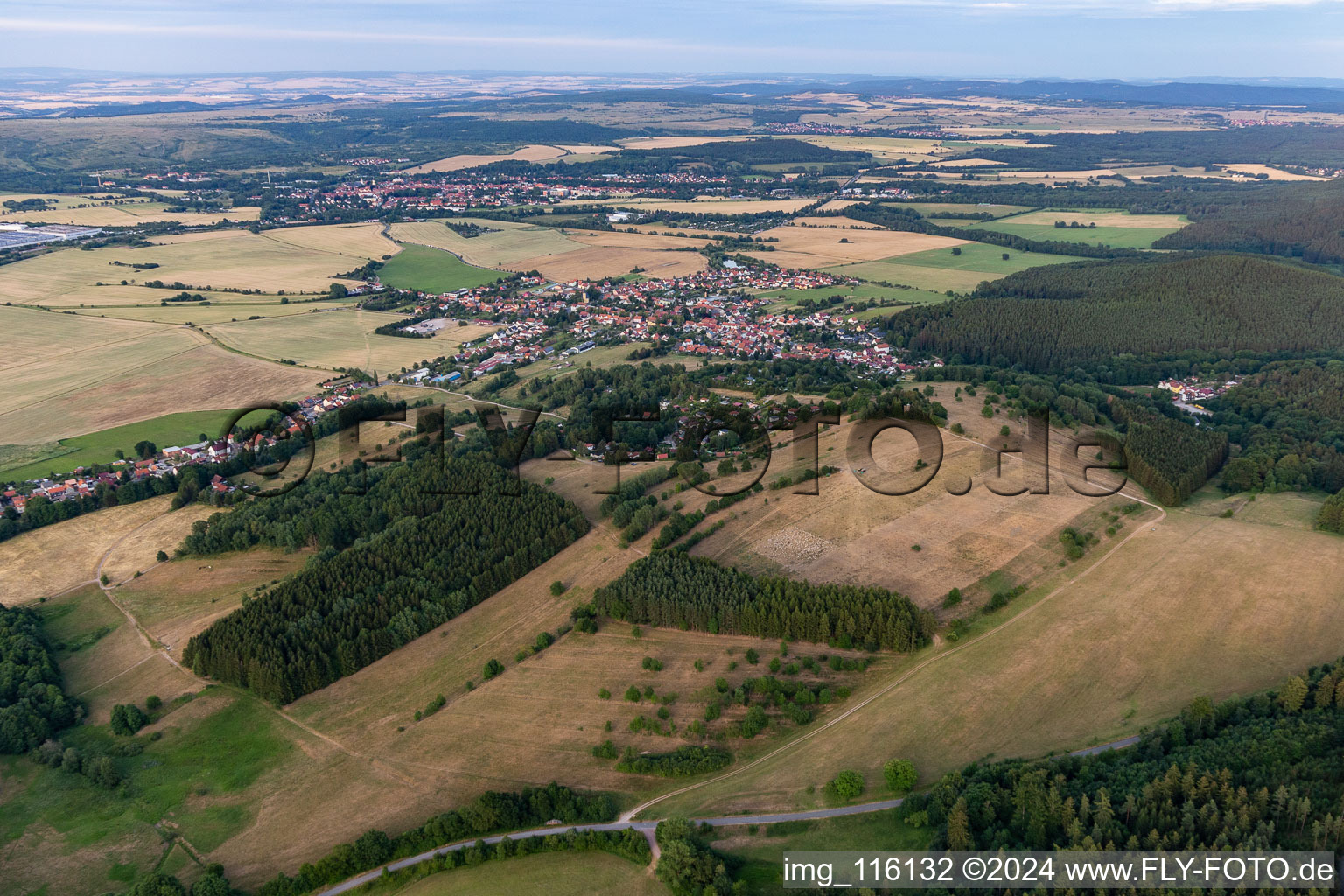 Luftbild von Gräfenhain im Bundesland Thüringen, Deutschland