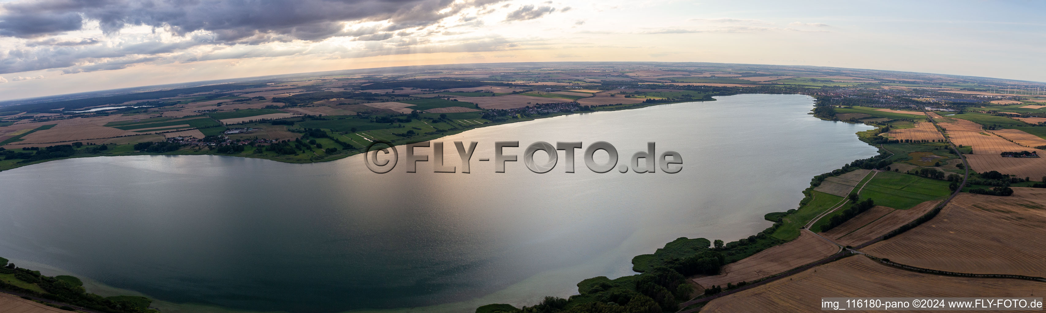 Panorama des Unteruckersee in Prenzlau im Bundesland Brandenburg, Deutschland