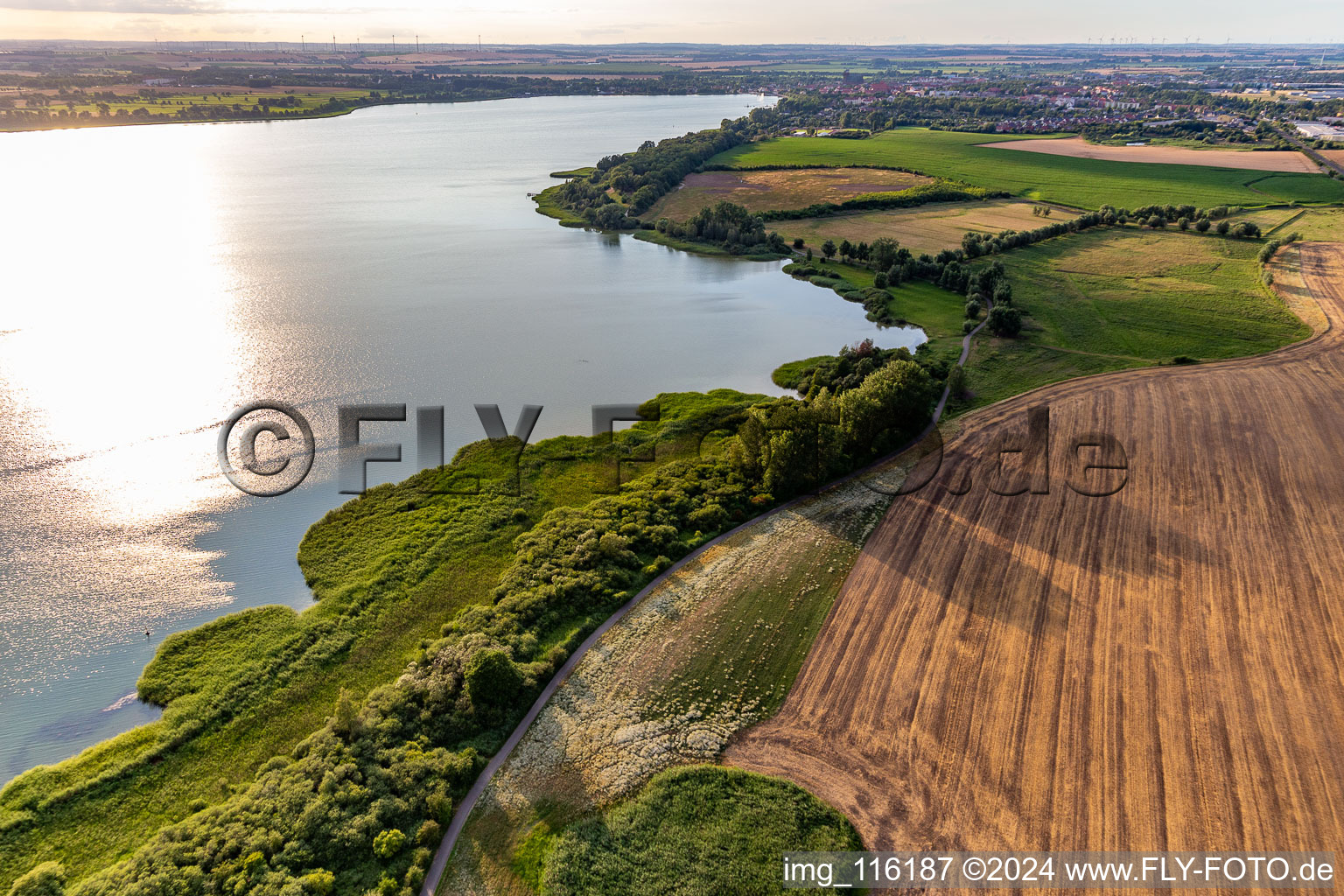 Badestelle am Unteruckersee in Prenzlau im Bundesland Brandenburg, Deutschland