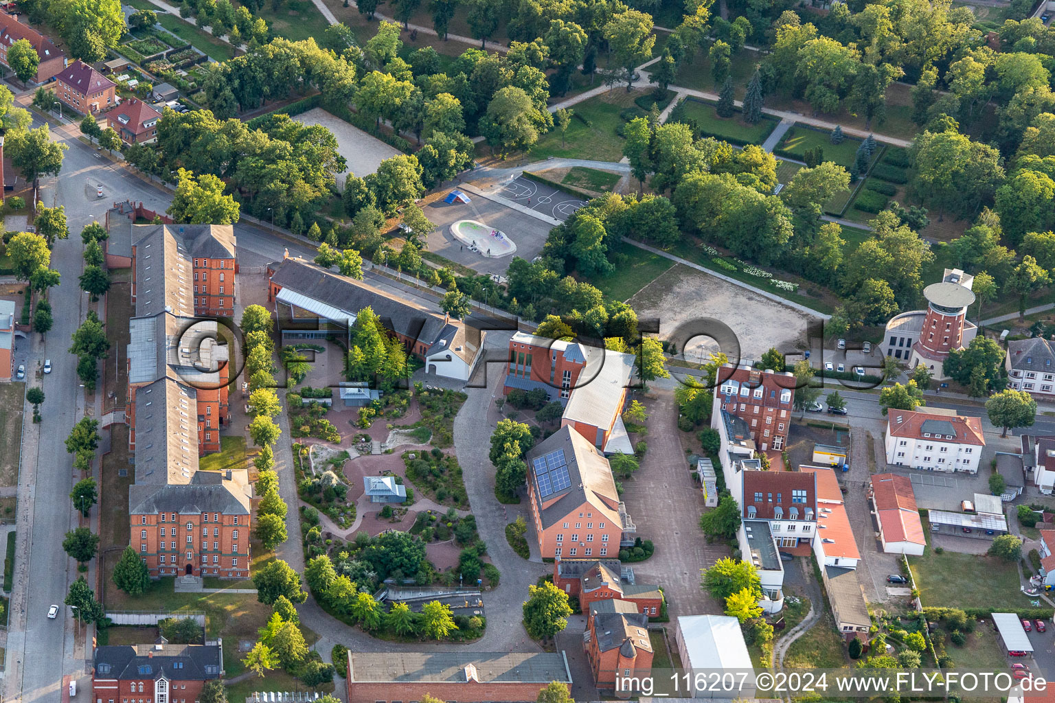 Luftbild von Prenzlau im Bundesland Brandenburg, Deutschland