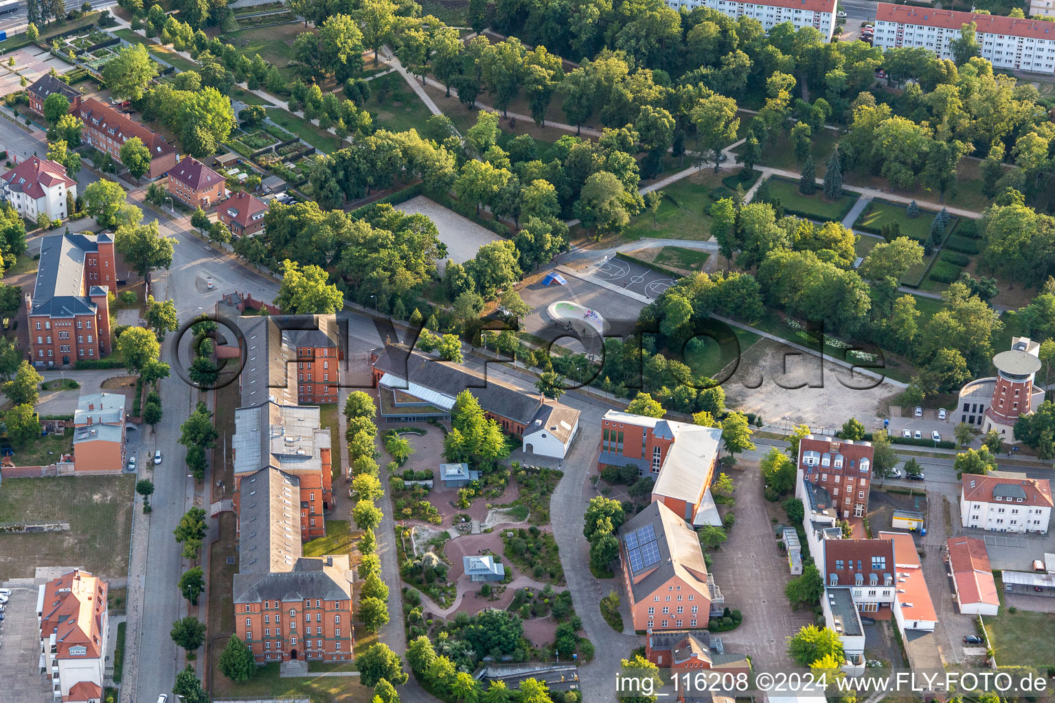 Luftaufnahme von Prenzlau im Bundesland Brandenburg, Deutschland